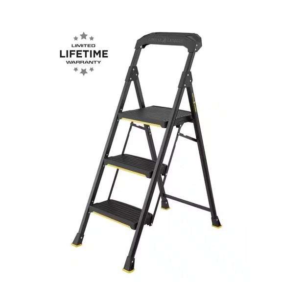 3-Step Steel Step Stool 300 Lbs. Capacity image