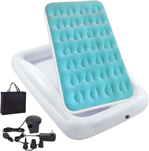 Inflatable Kids Travel Bed Toddler Air Mattress image