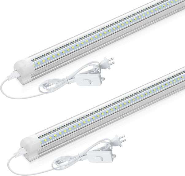 CNSUNWAY 2FT LED, 20W 3000LM 6500K, Clear Cover image