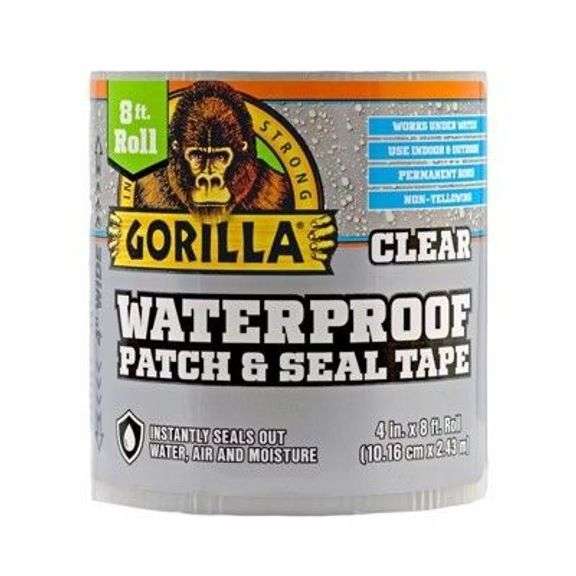 Gorilla 4 in. x 8 ft. Clear Repair Tape image