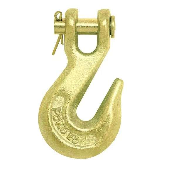 3/8 in. Yellow Zinc-Plated Grade 70 Grab Hook image