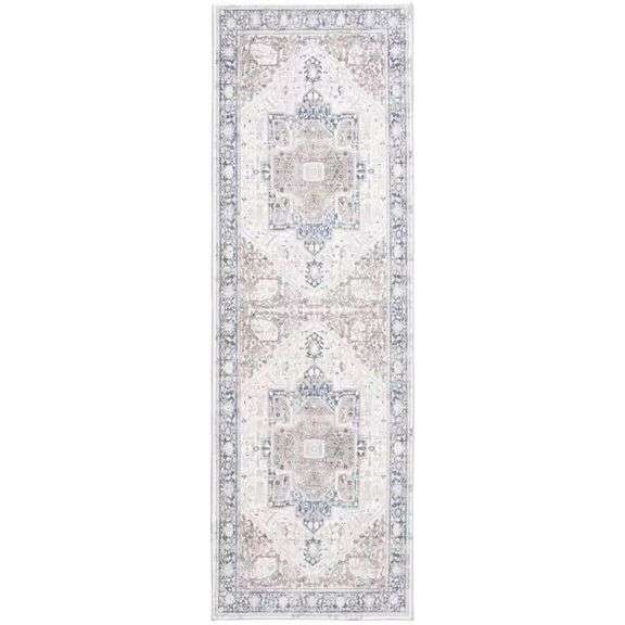 Home Decorators Silky Medallion 2 ft x 7 ft Runner image