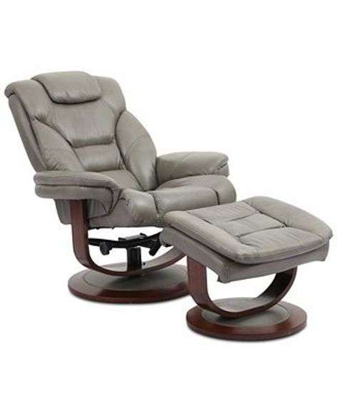 Macys Faringdon Leather Euro Recliner Online Retail: $1359 image