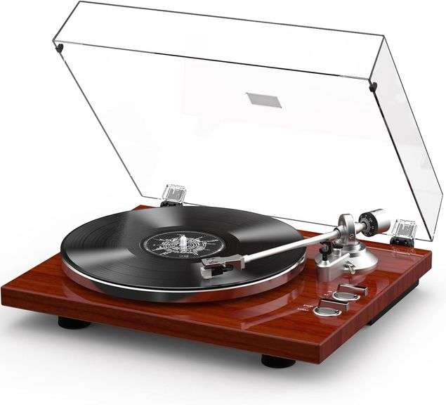 Record Player Belt Drive Turntable with Bluetooth image