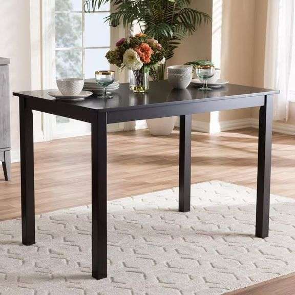 Baxton Studio Eveline Brown 43 in. Dining Table image