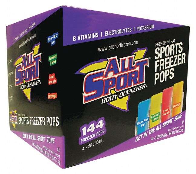 ALL SPORT Electrolyte Freezer Pop: 3 oz, 144 PK image