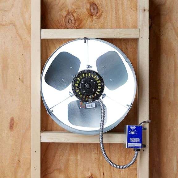 Master Flow Electric 1600-CFM Gable Roof Vent image