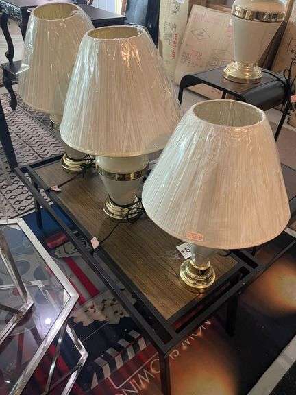 Coffee Table with (3) Lamps image