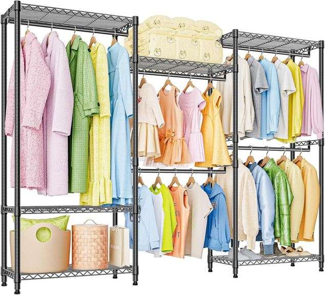 Garment Rack 15.7" D x 70.8" W x 76.5" H image