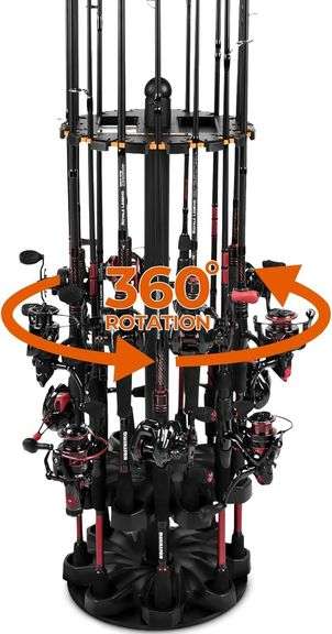KastKing V16 Fishing Rod Rack with Rotating Base image