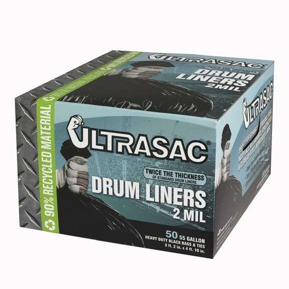 Ultrasac - Drum Liner, 55-60 Gal, 38"x58", 50 Ct image