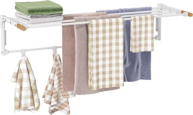 Clothes Drying Rack, Wall Mounted, Space Saver image
