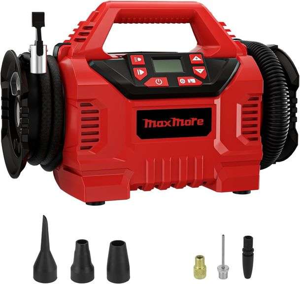 MaxMore Cordless Tire Inflator, 160 PSI, Tool Only image