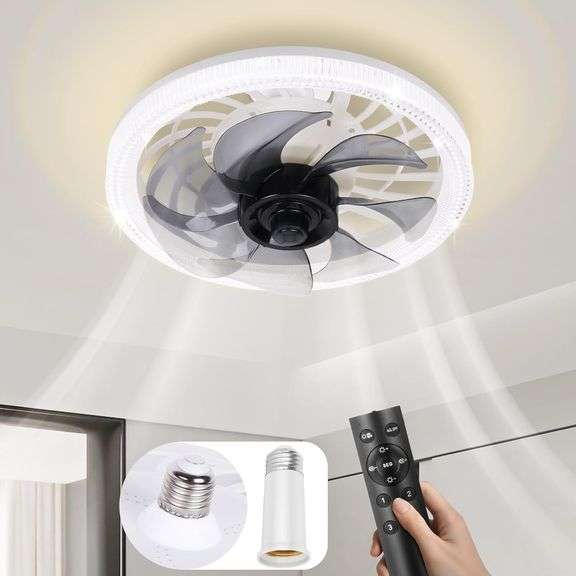 Dimmable Ceiling Fan with Remote, Bedroom Use image