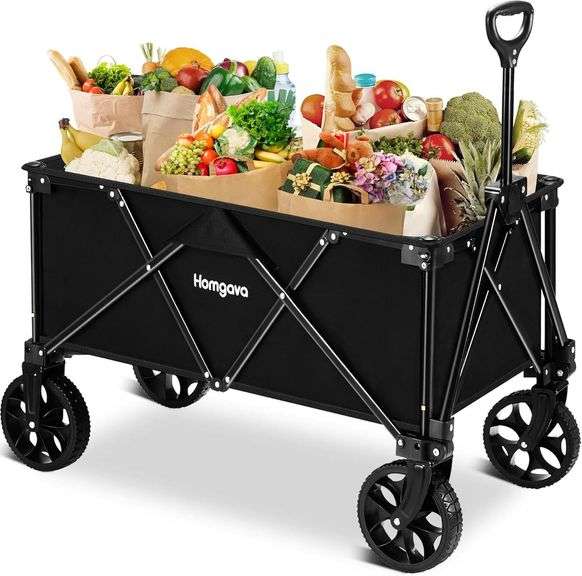 Homgava Collapsible Folding Wagon, Heavy Duty image
