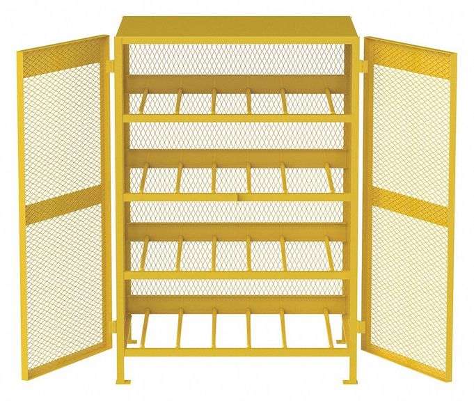 Gas Cylinder Cabinet, 12 Cylinders, 50"x40"x71" image