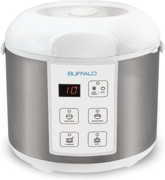 BUFFALO Classic Rice Cooker, Clad Steel, 10 Cup image