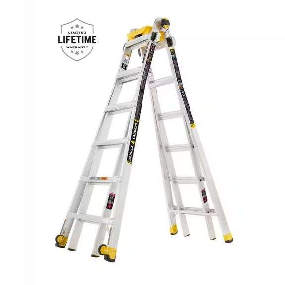 26 ft. Aluminum Multi-Position Ladder w/ Bucket image