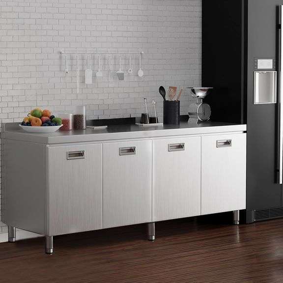 ZZV Table Cabinet, 21x70 In, 4 Pull-Out Doors image
