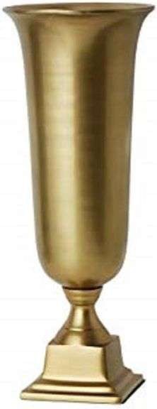 Serene Spaces Living 18-In Gold Pedestal Urn image