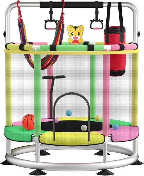 Trampoline for Kids, Adjustable Toddler Trampoline image
