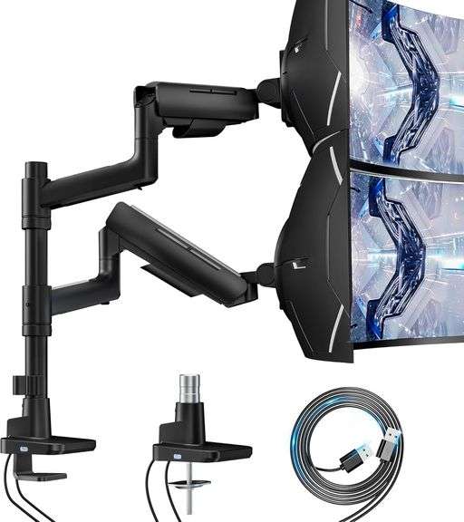 Vertical Dual Monitor Mount for 17-49 Inch image