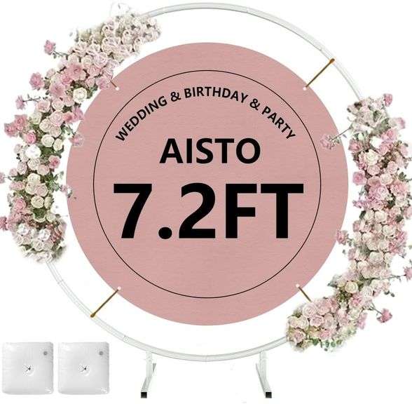 Backdrop Frame 7.2 FT - White for Events image
