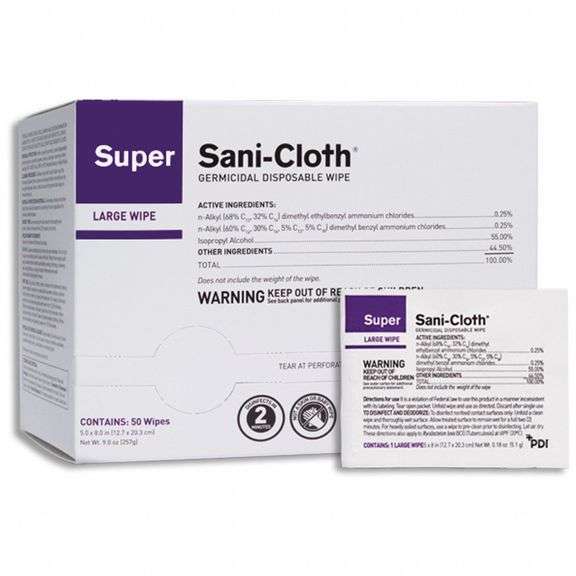 PDI Germicidal Disinfecting Wipes: Packet, 50 ct image