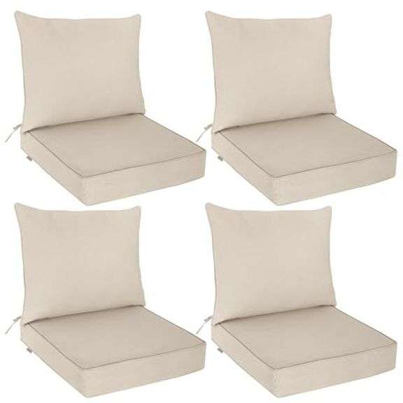 EAGLE PEAK Patio Cushion Set, 25x25x5, Beige image