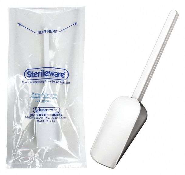Scoop: Sterile, Polystyrene, 60 mL, 20.5 cm White image
