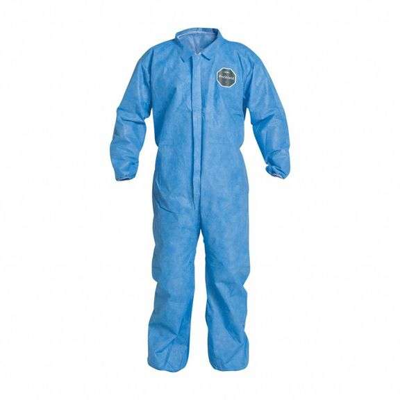 Coveralls: SMS, Elastic Wrist/Ankle, Serged Seam image