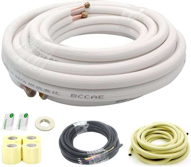 33 Ft Mini Split Copper Tubing, 1/4" & 3/8". image