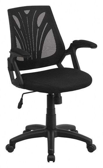 Office Chair: Sam, Black, Mesh, 18.5" Back Ht image