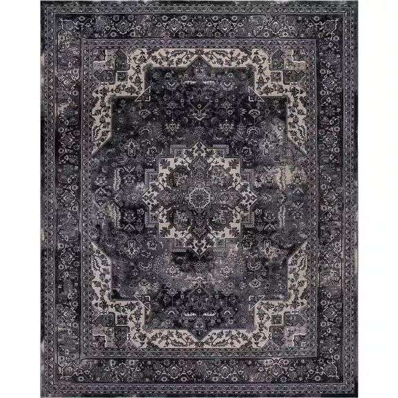 Angora Anthracite 8x10 ft. Medallion Rug image