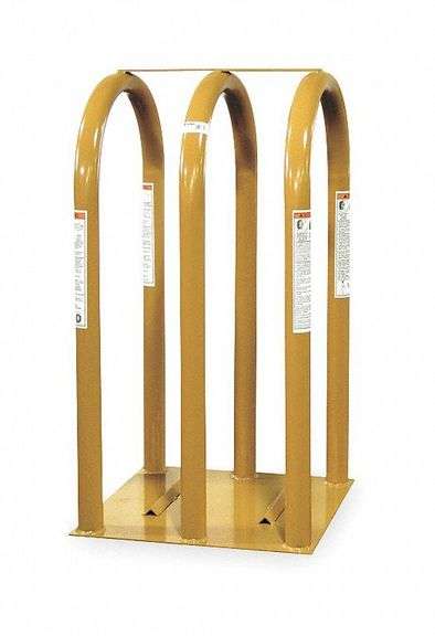 Tire Inflation Cage, 3-Bar, 30in H, 22in Lg image