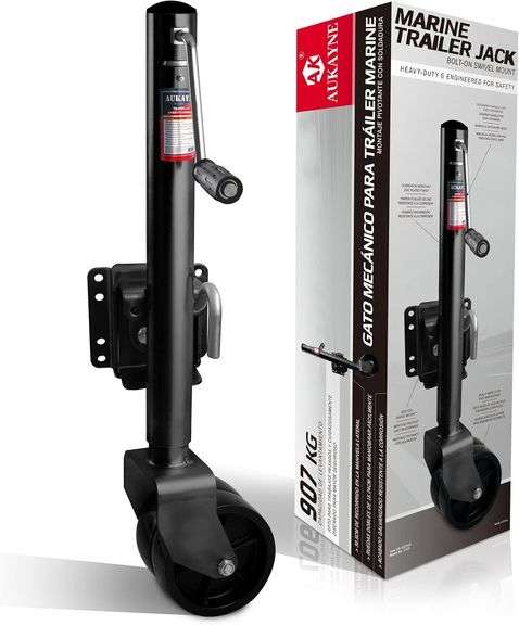 Boat Trailer Jack 2000 LBs 12" Lift (Black) image