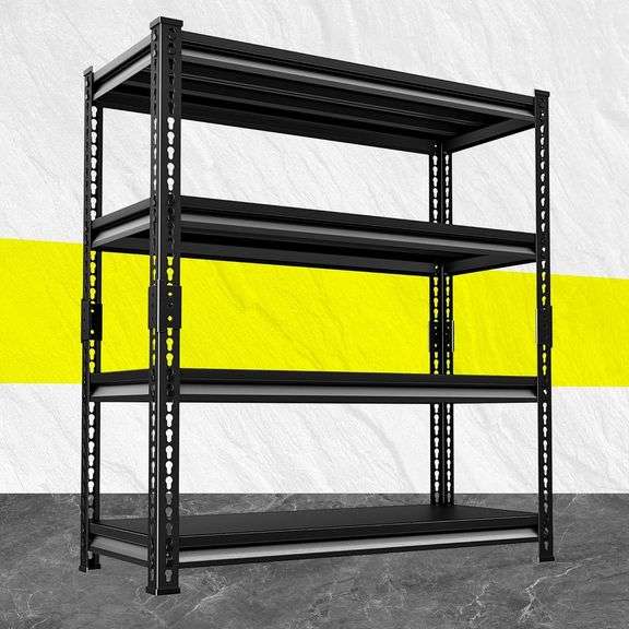 48 W 16 D 72 H Metal Garage Shelving, 2000LBS Load image