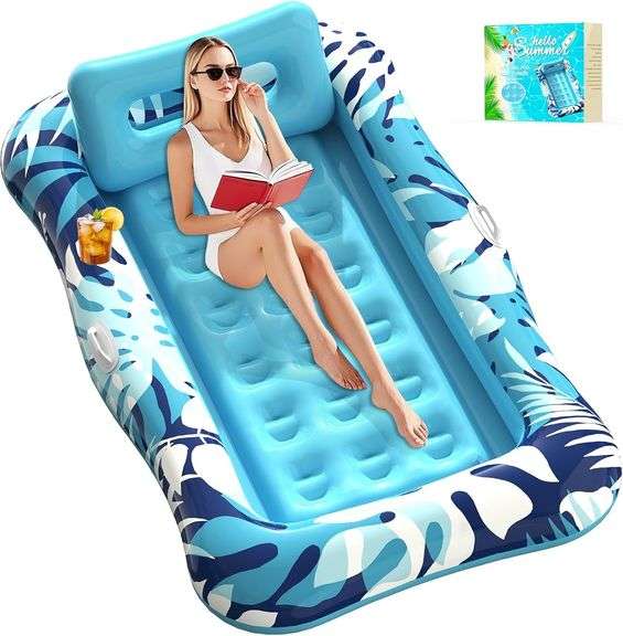 Pool Floats Adult, 76"x48" XL Lounger Float image