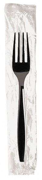 DIXIE Black Disposable Fork, Heavy-Wt, 1,000 PK image