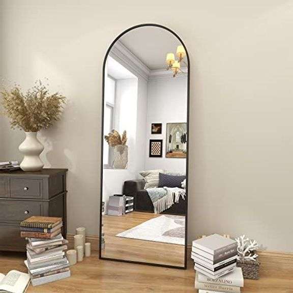 BEAUTYPEAK 64"x21" Arch Floor Full Length Mirror image