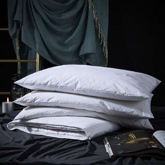 Three Geese Adjustable Layer Goose Feather Pillow. image