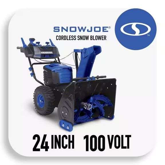 100V 24 in. Cordless Snow Blower & Batteries image