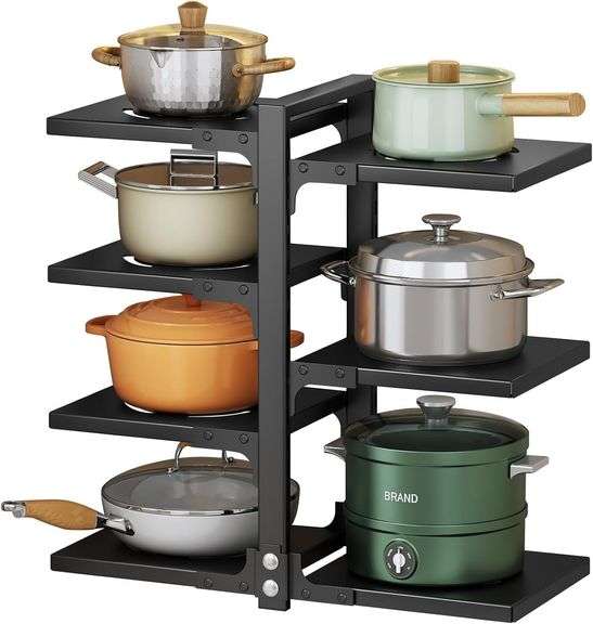 Pots and Pans Organizer, Heavy Duty, 7 Tiers image