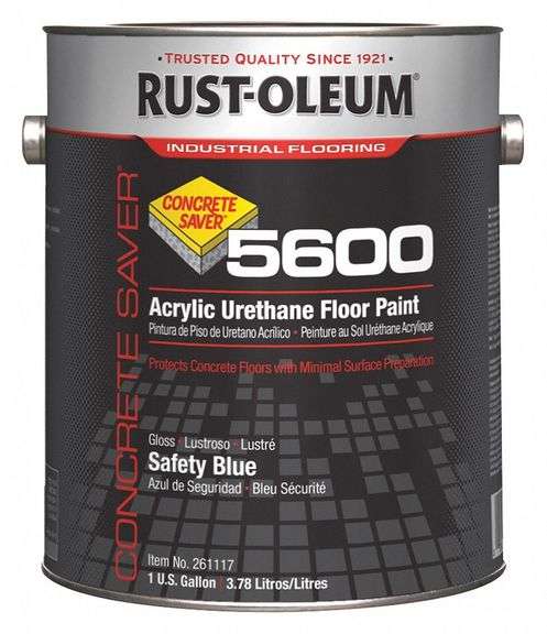 RUST-OLEUM 1 Gal Safety Blue Floor Paint image