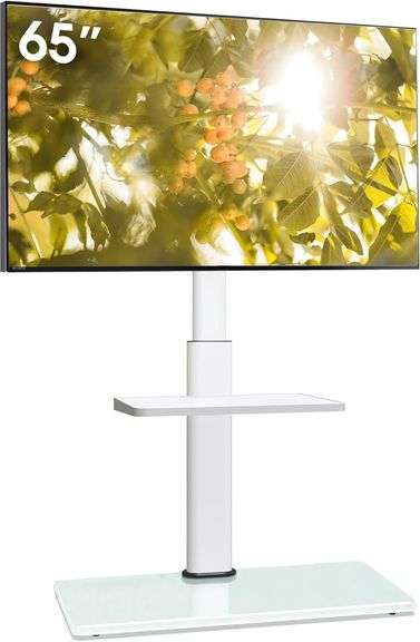 TV Stand for 32-65" with Swivel & Tilt, 8 Levels. image