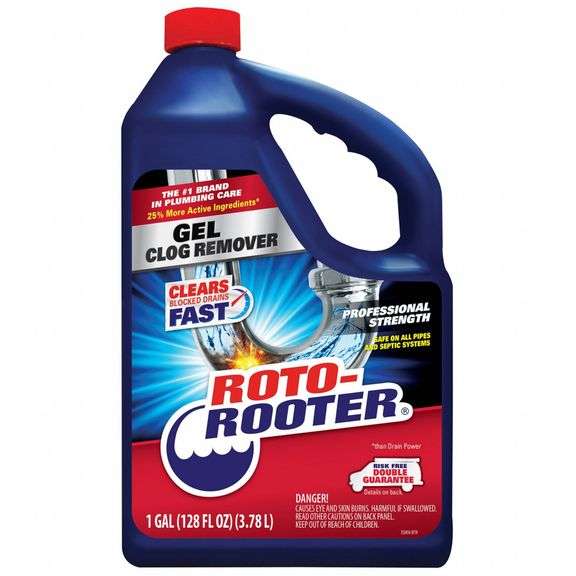 ROTO-ROOTER Gel Clog Remover: 128 oz, 4 PK image