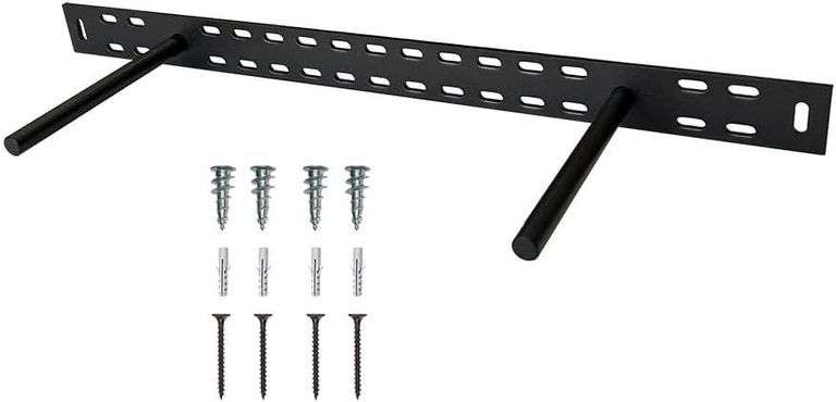 20 Inch Floating Mantel Shelf Bracket - Black image