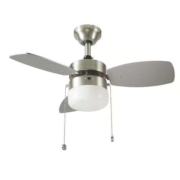 Triplicity 30 in. Indoor Brushed Nickel Fan image