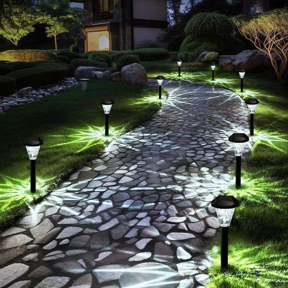 GIGALUMI Solar Lights, 16 Pack, Waterproof image