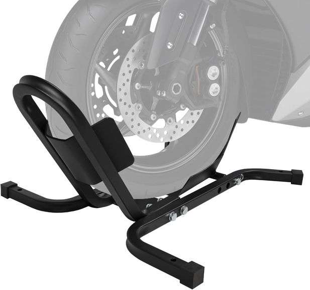 Donext Motorcycle Front Tire Chock, Black Stand image
